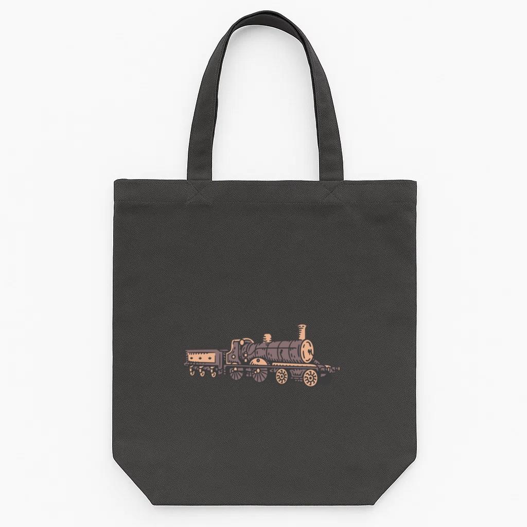 Turn Of The Century Train Tote Canvas Bag