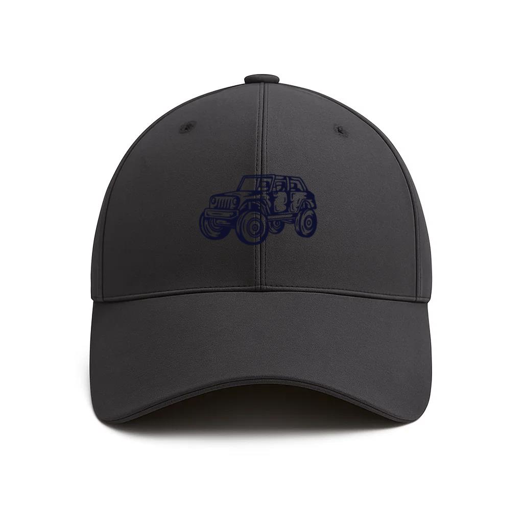 Vintage Off Road Vehicle Illustration Cotton Baseball Hat